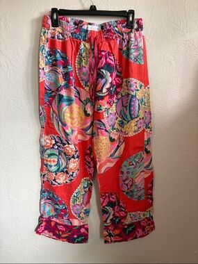 Anthropologie Alexandra Farmer Multicolor Patterned Pajama Pants
